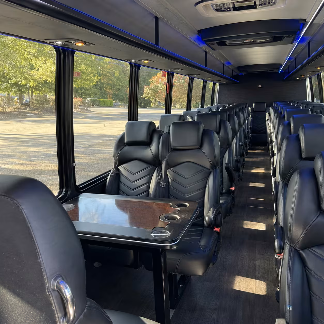 28 passenger minibus inside
