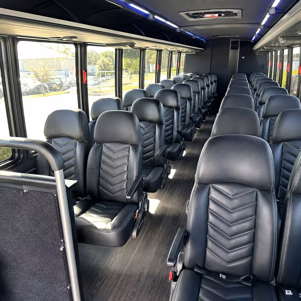 28 passenger minibus interior
