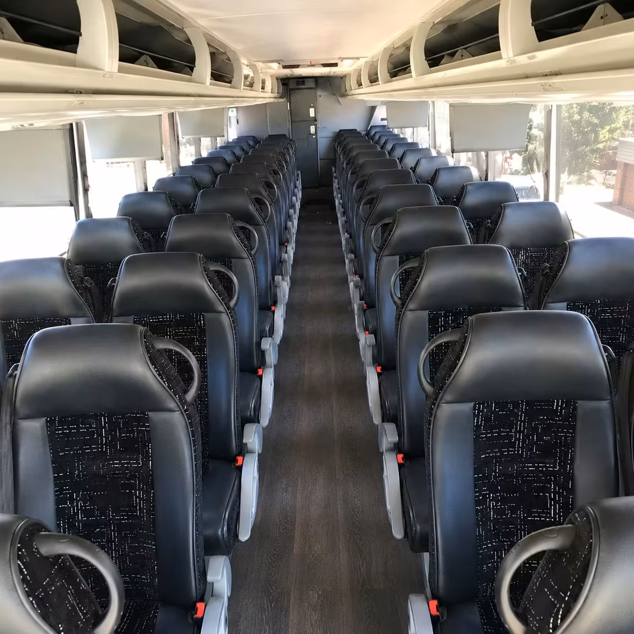 56 passenger charter bus interior