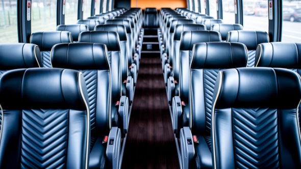 lynchburg 54 passenger charter bus inside