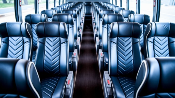 lynchburg 55 passenger charter bus inside