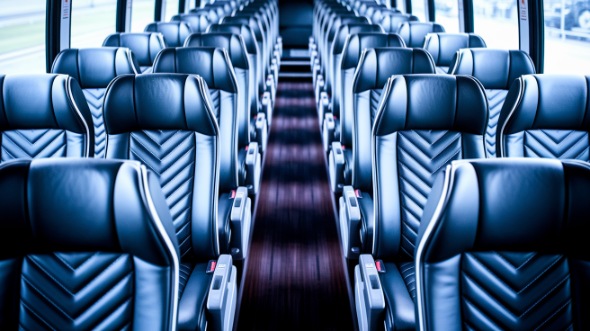 lynchburg 56 passenger charter bus inside