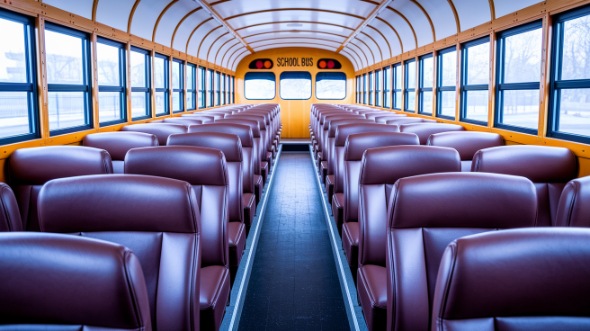 lynchburg school bus rental interior